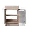 NicBex Bathroom Vanity with Ceramic Sink,Bathroom Sink Vanity with Storage Cabinets,Bathroom Sink Cabinet for Bathroom,White/Brown - 4 of 4