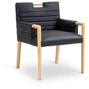 Meridian Furniture,Aimee Vegan Leather Dining Arm Chair - 1 of 4