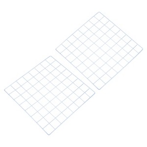 Unique Bargains Metal Wall Hanging Photo Pictures Display Decor Wire Grid Panels 2 Pcs - 1 of 4