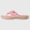Isotoner Women's Georgie Embroidered Thong Slippers - 2 of 4