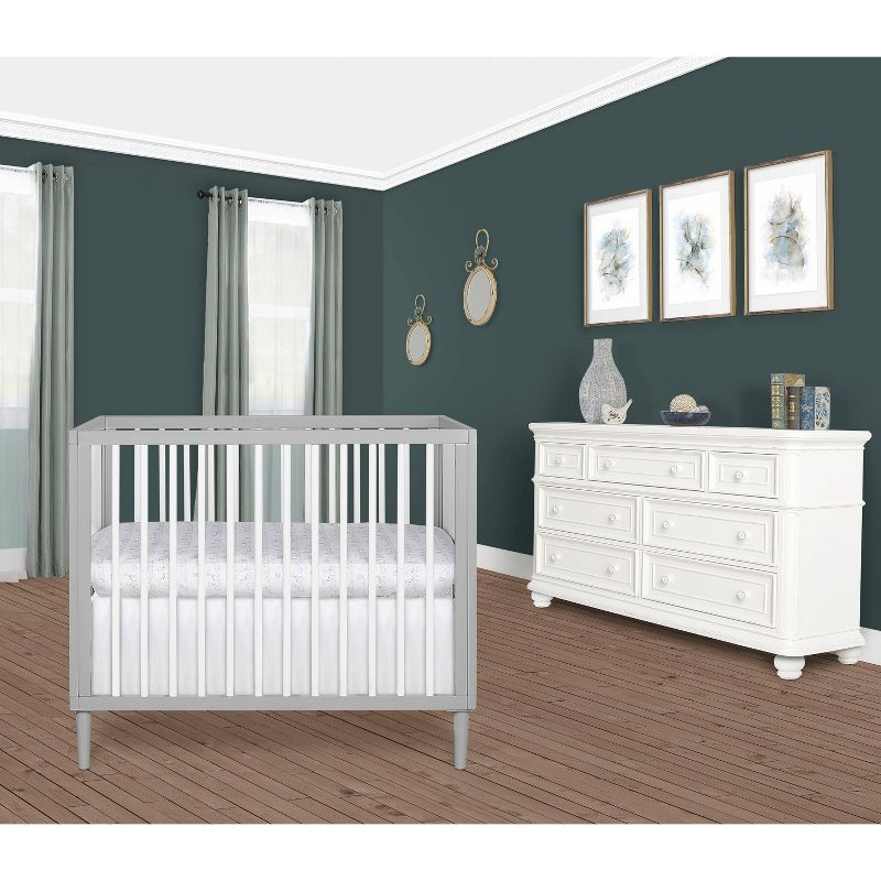 Dream On Me Cody 4-in-1 Mini Modern Crib - Gray, 4 of 5