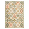 Bohemian Floral Checkerboard Washable Rug - Non-Slip Oriental Style, for Bedroom, Living Room, Kitchen & More - 2 of 4