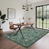 Floral Boho Runner Rug - Non-Slip Low-Pile Soft Carpet for Hallway, Kitchen Bathroom Nursery Office Dining Room Entryway - 3 of 4