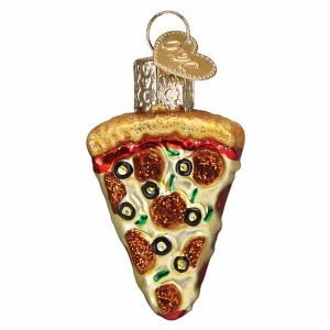 Old World Christmas 2.0 Inch Mini Pizza Slice Gumdrops Collection Pepperoni Tree Ornaments - 1 of 3