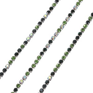 Unique Bargains Clothing Decoration Crystal Rhinestone Sew on Close Claw Chain Trim - 1 of 4