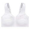 Glamorise Womens MagicLift Cotton Support Wirefree Bra 1001 White - image 4 of 4