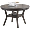 TiramisuBest 59x43 In Expandable Oval Dining Table for Farmhouse Kitchen, with Removable Leaf, Trestle X - Shaped Base, and White Oak Finish in White - 4 of 4