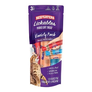 Beefeaters Lickables Puree Cat Treat, 3ct, Case of 12 - 1 of 2