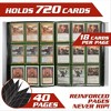 Monster 9 Pocket Trading Card XL Binder - Holofoil Red Album w Side Loading Padded Pockets, Double Sided, Holds 720 Cards, For Sports, Gaming, Kpop - 3 of 4
