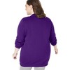 Woman Within Women's Plus Size Fleece Baseball Jacket - 3 of 4