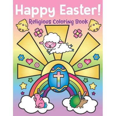 Happy Easter! Religious Coloring Book - by  Nyx Spectrum (Paperback)