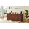 67" Modern Curved Wave Sideboard TV Stand,6-Door Storage Buffet Cabinet for Living Room Bedroom Kitchen,Large Capacity-Baofuwish - 2 of 4