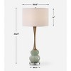 Uttermost 30298-1 Sanctuary Green Gray Table Lamp - 3 of 4