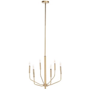 Eirene 3 Light 22" Chandelier - Antique Brass - Safavieh. - 1 of 4