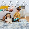 Modern Abstract Area Rug – Washable, Low Pile, Non-Slip, Non-Shedding Foldable Floor Carpet for Living Room, Bedroom, Kitchen - 4 of 4