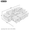 NicBex Sectional Sofa with Storage Chaise & 2 Stools L Shaped Modular Sofa for Living Room & Apartment - 3 of 4