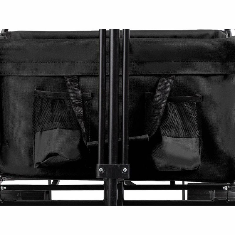 Monoprice Heavy Duty All Terrain Collapsible Outdoor Wagon, Black - Durable, 600D Oxford, Mildew and UV Resistant - Pure Outdoor Collection, 3 of 7