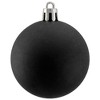 Northlight Shatterproof Matte Christmas Ball Ornaments 2.5" (60mm) - Jet Black - 60ct - 3 of 4