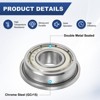 Unique Bargains Chrome Steel Durable Multipurpose Use Flanged Ball Bearing - 2 of 4
