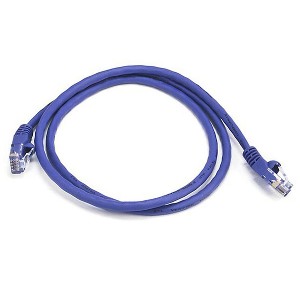 Monoprice Cat5e Ethernet Patch Cable - 3 Feet - Purple | Network Internet Cord - RJ45, Stranded, 350Mhz, UTP, Pure Bare Copper Wire, 24AWG - 1 of 4