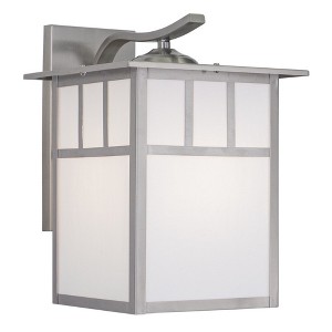 Vaxcel Mission 1 - Light Sconce in  Stainless Steel - 1 of 4