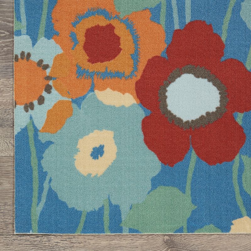 Waverly Sun & Shade "Pic-A-Poppy" Bluebell Indoor/Outdoor Area Rug by Nourison, 6 of 12