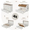 AMERLIFE Murphy Bed, Cabinet Bed Frame with Charging Station and Storage Drawer - 3 of 4