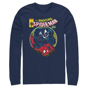 Mens Marvel: Spider-Man Venom Vs Spidey Battle Long Sleeve Shirt - 1 of 4