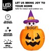 Joyfy 5FT Halloween Inflatables Outdoor Decorations, Animated Inflatable Ghost on Pumpkin with LEDs for Halloween Outdoor Yard Lawn Garden Decoration - 2 of 4