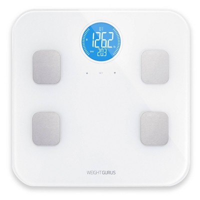 Bluetooth Body Composition Scale White - Weight Gurus