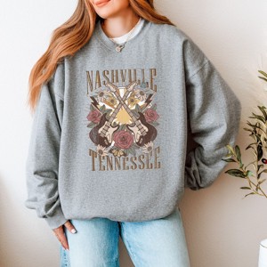 Simply Sage Market Nashville Retro Flowers Sweatshirt - 1 of 4