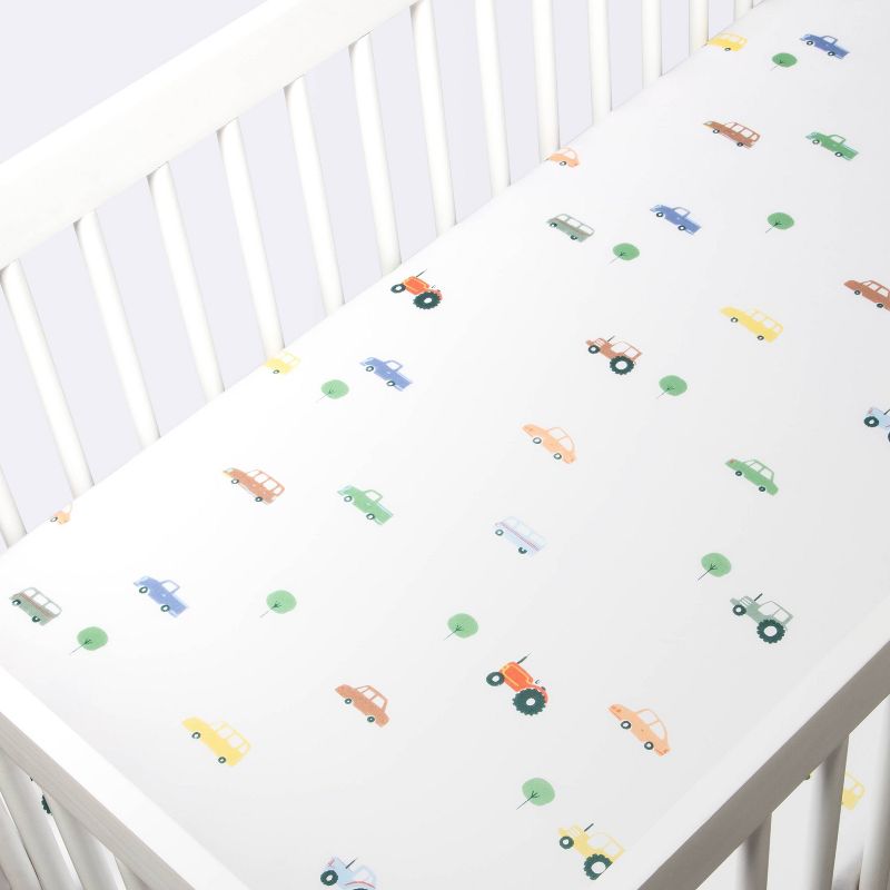 Fitted Crib Sheet - Cloud Island&#8482; Transportation, 4 of 7
