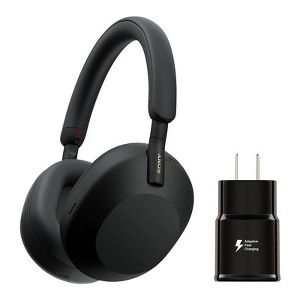 Sony WH-1000XM5 Headphones W/Super-Fast Charger Bundle Auto Noise