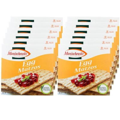 Manischewitz Egg Matzos - Case of 12/12 oz