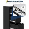 3-Drawer Lateral File Cabinet with Lock, for Letter & Legal Size Documents, Secure Office Storage Organizer, for Home Office, Black - 4 of 4