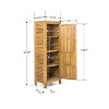 Christopher Knight Home Gribs Outdoor Patio Storage Cabinet Acacia Wood Teak Finish - 3 of 4
