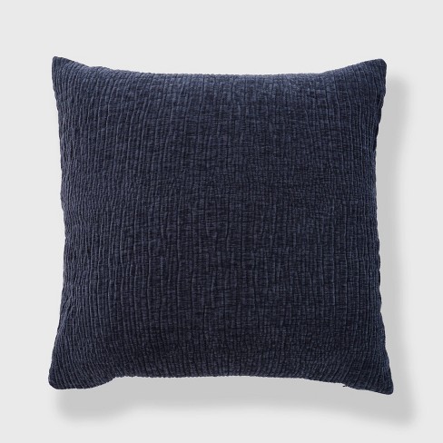 Oversized blue throw store pillows