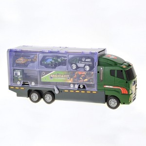 AZ Import 10 in 1 Military Vehicle Carrier Truck Toys for Kids - 1 of 4