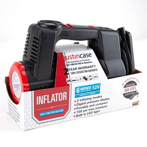 Justin Case Dual Function Tire Inflator: Portable Tire Compressor & Pump for Car, Metal & Plastic, 2 Year Warranty - 1 of 4