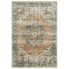 Vintage Distressed Floral Print Carpet Machine Washable Carpet Stain Resistant Easy Cleaning Indoor Carpet - 3 of 4