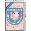 Trends International Minecraft - Let's Explore Together Framed Wall Poster Prints - 3 of 4