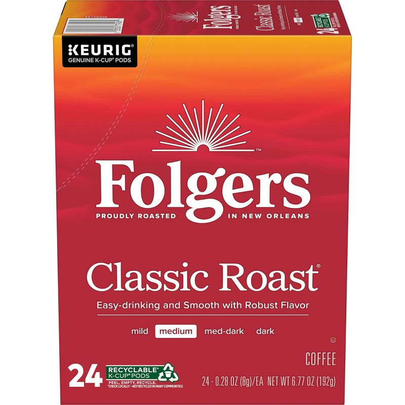 Folgers Classi Medium Roast Coffee Pods, 1 of 14
