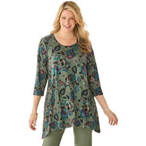 Woman Within Swing Hem Tunic - 1 of 4