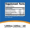 Nutricost Calcium, Magnesium & Zinc Tablets 1,415 mg, 180 Tablets - Vitamin / Mineral Blend Supplement, 60 Servings - Gluten Free, Non-GMO - 2 of 4