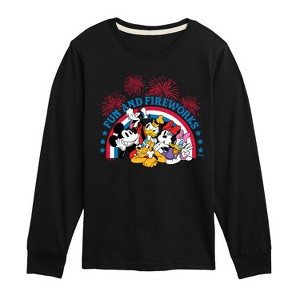 Boys' - Disney - Fun And Fireworks Long Sleeve Graphic T-Shirt - 1 of 4