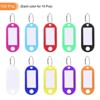 Unique Bargains Plastic Key Tag with Split Ring Labels Window 10 Assorted Colors - 3 of 4