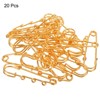 Unique Bargains Metal Decorative DIY Women's Clothing Dress 3 Holes Sewing Brooch Pins 20 Pcs - 3 of 4