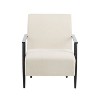 PAGED 26.38" Modern Lounge Chair Upholstered Accent Chair with Sturdy Metal Frame for Living Room, Bedroom - 2 of 4