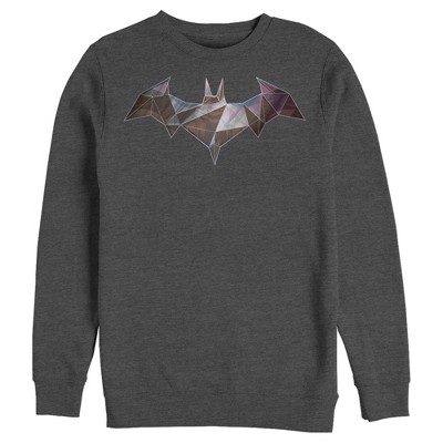 Men's Batman Logo Geometric Wing Sweatshirt