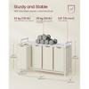 45.7 x 13 x 28.4 Inches Laundry Sorter Hamper, Laundry Basket Storage, Laundry Sorter with 4 Pull-Out and Removable Bags, Shelf, Metal Frame, (40L) - 2 of 4